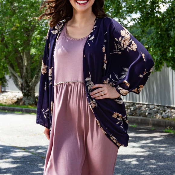 Kori America | Dusty Rose Flowy Relaxed Fit Dress - Picture 4 of 4